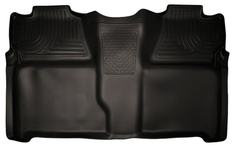 Revêtement de sol Husky Liners 07-13 Chevy Silverado 1500/2500HD Crew Cab PU Weatherbeater Black 2e siège