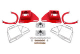 Suspension BMR 82-92 Chevy Camaro Plaques de carrossage/roulement avec plaques de verrouillage - Rouge