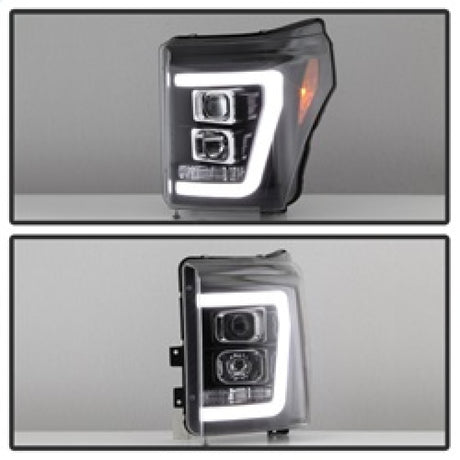 Phares de projecteur Spyder Ford F-250/F-350/F450 Super Duty 11-16 V2 - Noir (PRO-YD-FS11V2-LB-BK)