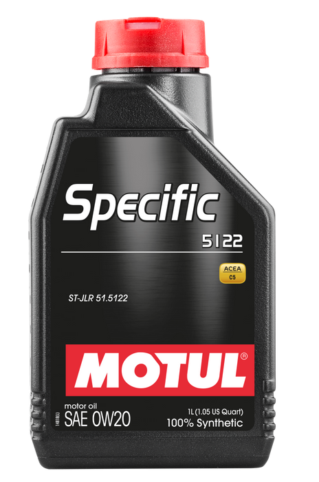 Huile moteur synthétique OEM Motul 1L ACEA A1/B1 spécifique 5122 0W20