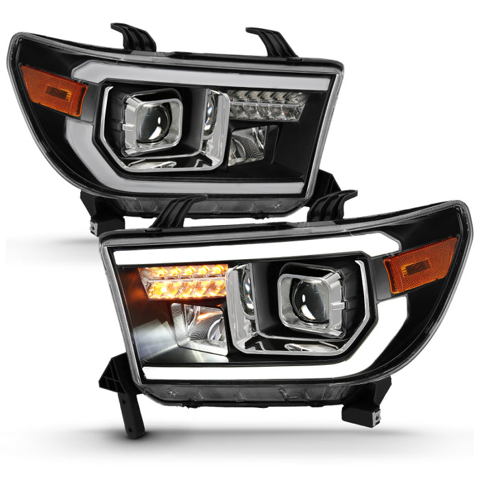 Barre lumineuse de projecteur ANZO 2007-2014 Toyota Tundra HL noir ambre (feux de route à LED) (version halogène)