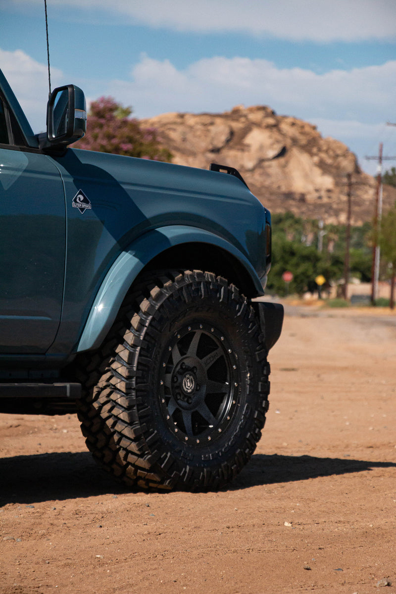 Roue ICON Rebound 17x8,5 6x5,5 25 mm de déport 5,75 pouces BS 95,1 mm d'alésage noir satiné