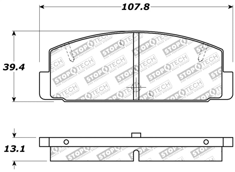 StopTech Performance 89-95 Mazda RX7 / 03-05 Mazda 6 Plaquettes de frein arrière