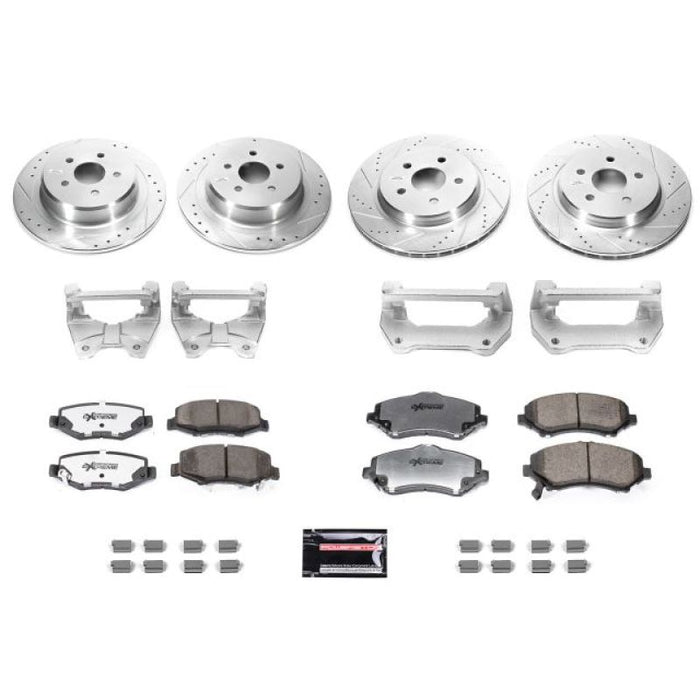 Kit de conversion de gros freins avant et arrière Power Stop pour Jeep Wrangler 07-17