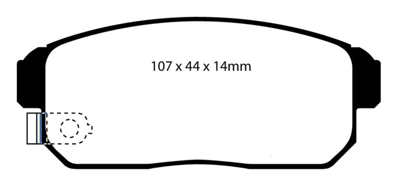 Plaquettes de frein arrière Redstuff EBC 02-03 Infiniti G20 2.0