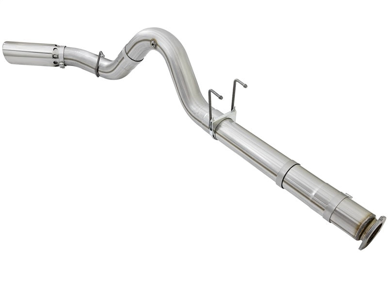 Système d'échappement en acier aluminium aFe ATLAS 5 pouces avec DPF et embout poli pour camions diesel Ford 2017 V8-6,7 L (td)