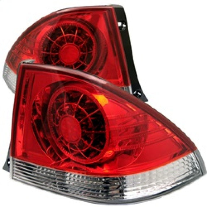 Feux arrière à LED Spyder Lexus IS 300 01-03 Rouge transparent ALT-YD-LIS300-LED-RC