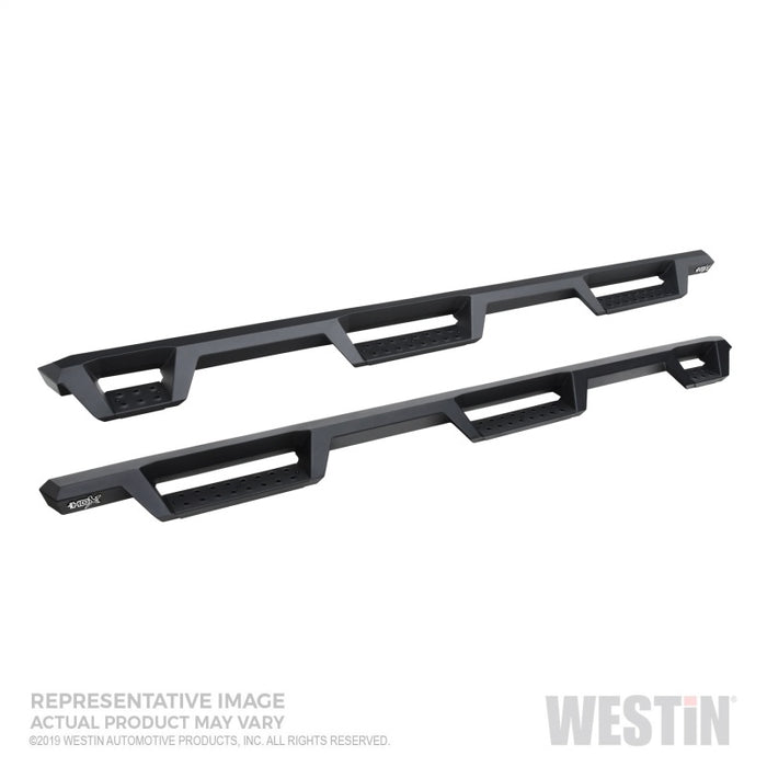 Westin 19-20 GM 1500 DC 6,5 pi (sauf LD/Limited) Barres de marchepied HDX Drop W2W Nerf - Noir texturé