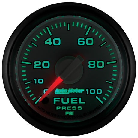 Jauge de pression de carburant électronique à balayage complet 0-100 PSI de 52,4 mm d'Autometer Factory Match Dodge