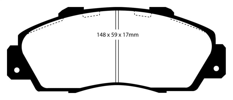 Plaquettes de frein avant Redstuff EBC 97 Acura CL 3.0