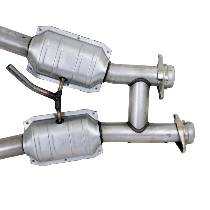 BBK 94-95 Mustang 5.0 High Flow H Pipe With Catalytic Converters - 2-1/2