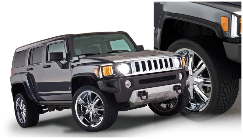 Élargisseurs de pare-chocs Bushwacker 06-10 Hummer H3 de style OE, 4 pièces - Noir