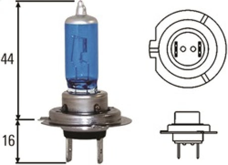 Ampoules Hella Optilux H7 100W XB Extreme Blue (paire)