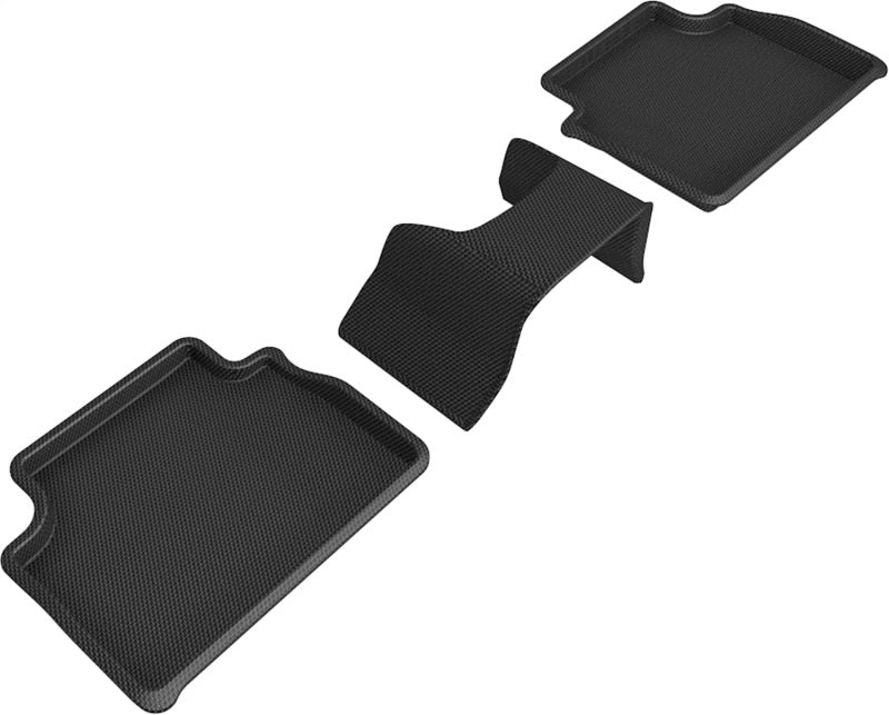 Tapis de sol 3D MAXpider 17-21 Alfa Romeo Giulia / Giulia Quadrifoglio Kagu 2e rangée - Noir