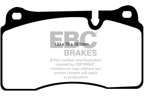 Plaquettes de frein avant EBC 05-09 Land Rover Range Rover 4.2 Supercharged Yellowstuff