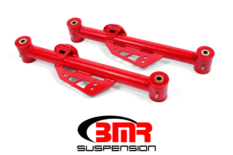 Bras de suspension inférieurs non réglables BMR 79-98 Fox Mustang (polyuréthane) - Rouge