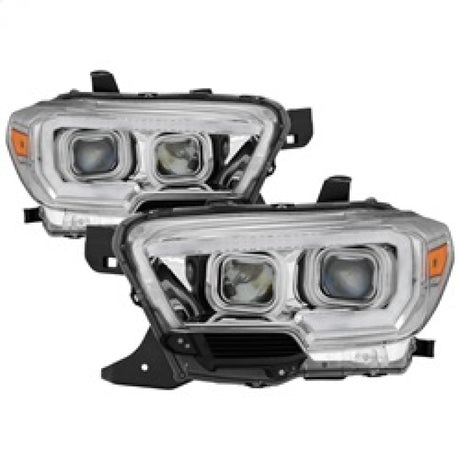 Phares de projecteur à barre lumineuse DRL xTune pour Toyota Tacoma 16-18 - Chrome PRO-JH-TTA16-LBDRL-C