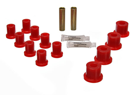 Jeu de bagues de ressorts pour Jeep Energy Suspension - Rouge