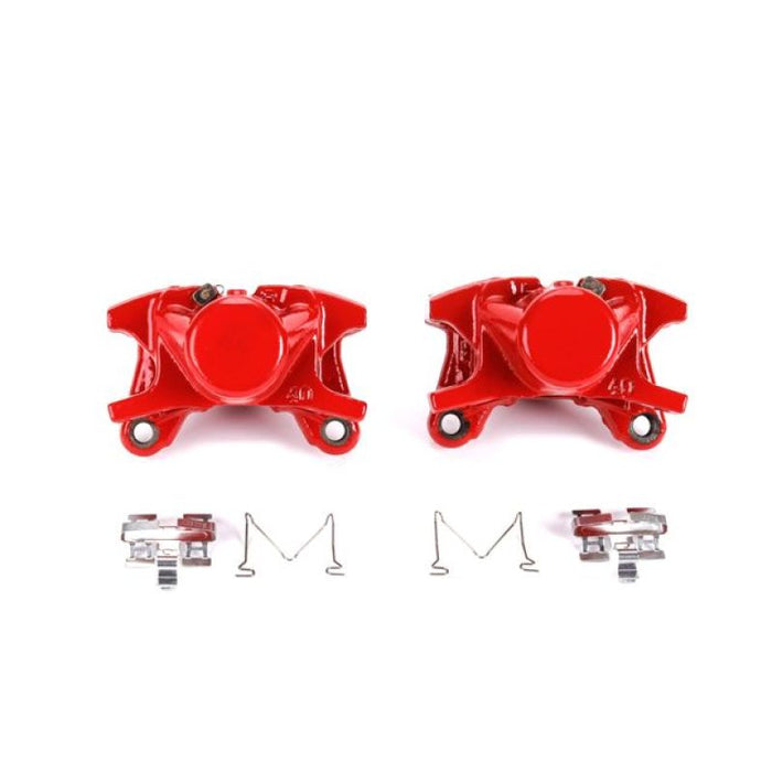 Étriers arrière rouges Power Stop 01-05 Lexus IS300 sans supports - Paire