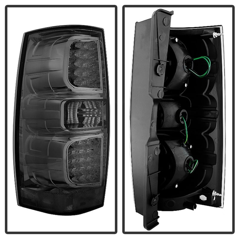 Feux arrière à LED Xtune Chevy Suburban/GMC Yukon/Yukon Denali 07-14 fumés ALT-JH-CSUB07-LED-G2-SM