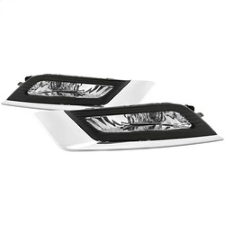 Feux antibrouillard OEM Spyder 17-18 Ford Fusion avec interrupteur et couvercle - Transparent (FL-FFUS17-C)