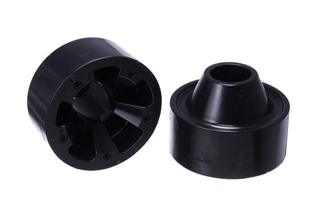 Ensemble d'entretoises de ressort hélicoïdal arrière noir Energy Suspension 07-17 Jeep Wrangler (JK) 1-3/4 po