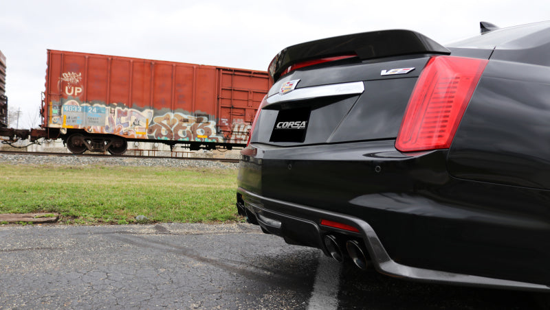 Corsa 2016 Cadillac CTS V Sedan 6,2 L V8 2,75 po Échappement sport poli à l'arrière