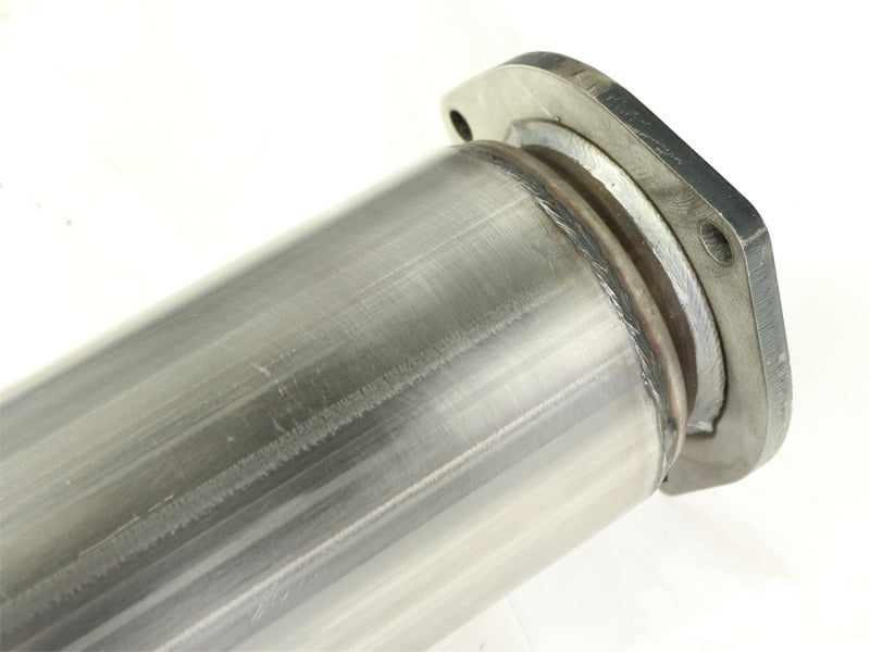 Système d'échappement arrière en acier aluminisé DPF aFe Atlas 5 pouces pour camions diesel Ford 11-14 v8-6,7 L td wrinkled blk tip