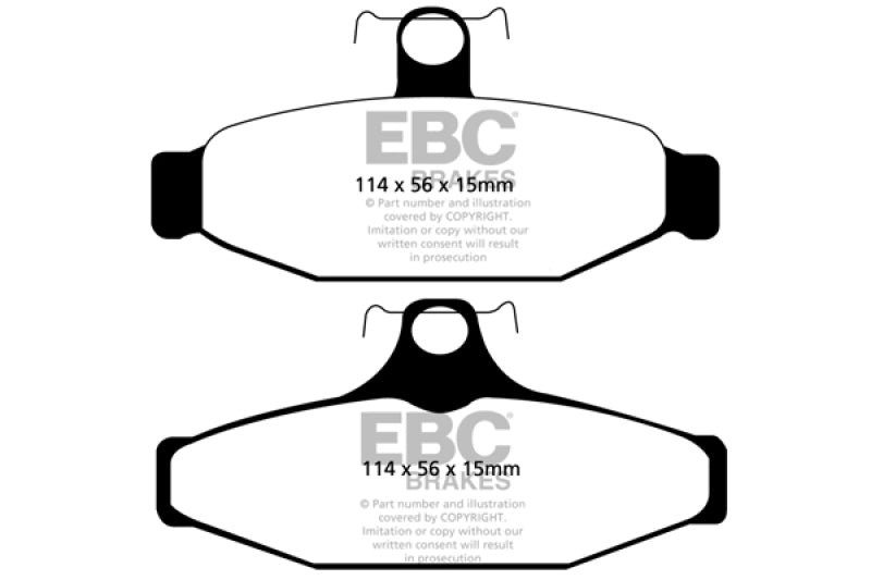 Plaquettes de frein arrière Yellowstuff EBC 93-00 Aston Martin Virage 5.3 (étrier AP)