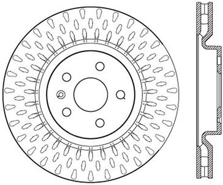 Rotor fendu avant gauche StopTech Power Slot 14-17 Chevrolet SS