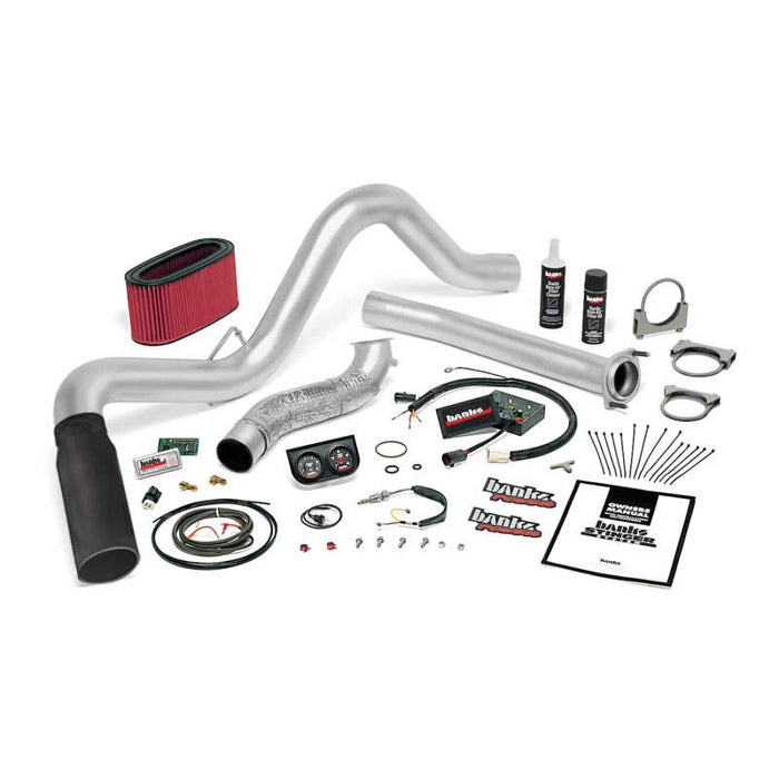 Banks Power 95.5-97 Ford 7.3L Man Stinger System - SS Single Exhaust w/ Black Tip