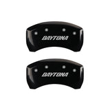 Couvre-étriers MGP 4 gravés avant et arrière Daytona finition noire argent ch