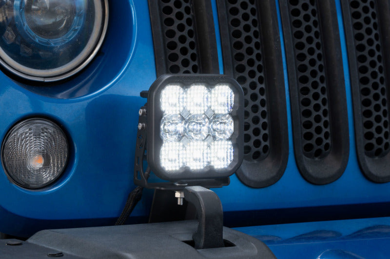 Kit d'éclairage LED pour pare-chocs Jeep JK Wrangler SS5 07-18 de Diode Dynamics - Combo Pro jaune