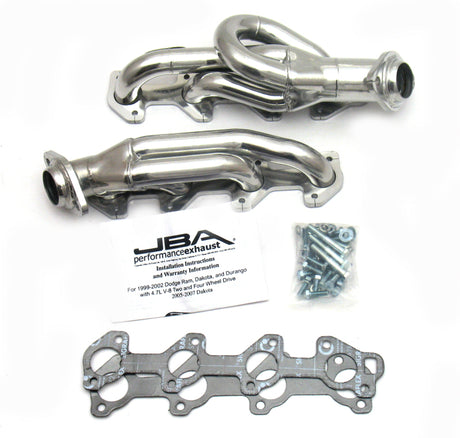 Collecteur d'échappement JBA 02-03 Dodge Ram 4,7 L PowerTech 1-1/2 po primaire Silver Ctd Cat4Ward