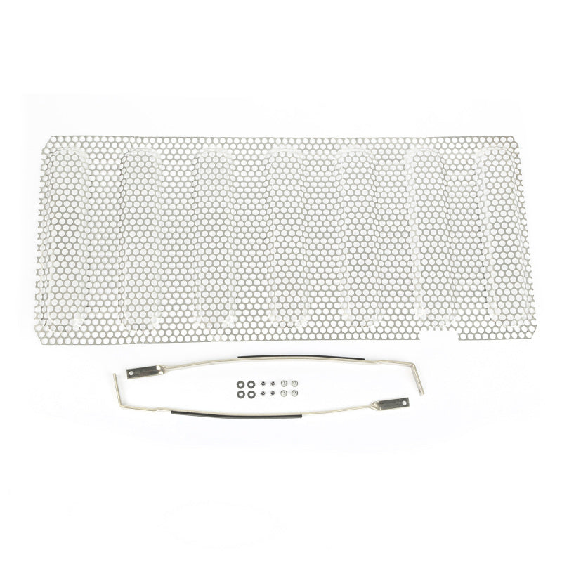 Grille de calandre robuste en acier inoxydable satiné pour Jeep Wrangler 07-18