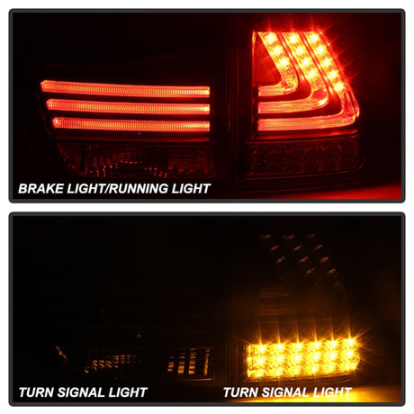 Feux arrière à LED Spyder Lexus RX330/RX350 04-09 Noir ALT-YD-LRX04-LED-BK