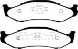 Plaquettes de frein avant EBC Yellowstuff pour Jeep Cherokee 2.5 97-99 à rotors hauts de 82 mm