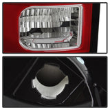 Feux arrière à DEL Spyder 13-14 Dodge Ram 1500 - Rouge transparent ALT-YD-DRAM13V2-LED-RC