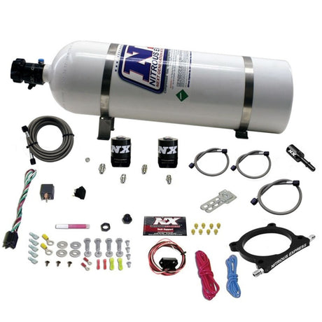Kit de plaque nitreuse à haut rendement Nitrous Express 11-15 Ford Mustang GT 5,0 L (50-250 CV) avec bouteille de 15 lb