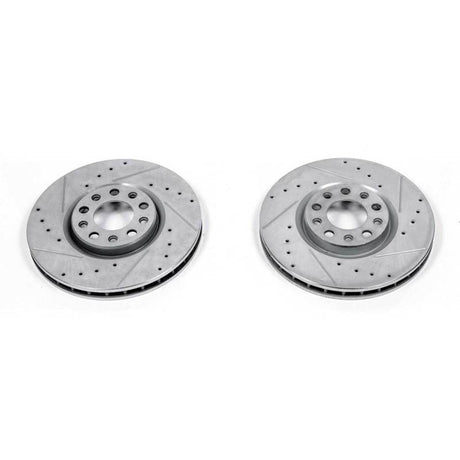 Disques de frein avant Power Stop 15-17 Chrysler 200 Evolution percés et fendus - Paire