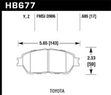 Plaquettes de frein en céramique pour modèles Hawk Lexus 02-03/04-06 ES300/330 Toyota 98-12 Tacoma/Adynl Street Perf
