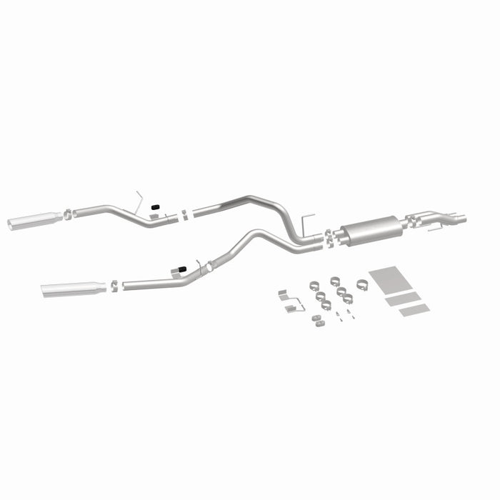 Échappement Catback MagnaFlow 11 pour Ford F-150 3,7 L/5,0 L/6,2 L SS à double sortie arrière divisée avec embouts SS de 3,5 pouces