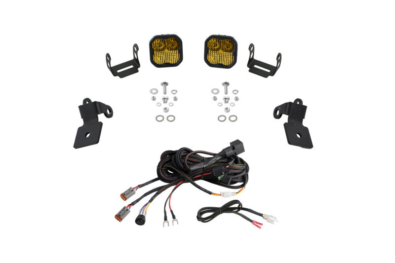 Kit de pods LED pour montant A Polaris RZR SS3 Sport 20-Present de Diode Dynamics - Combo jaune