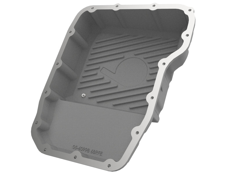 Carter de transmission aFe brut avec ailettes usinées 13-19 Dodge Diesel Trucks L6-6.7L (td)
