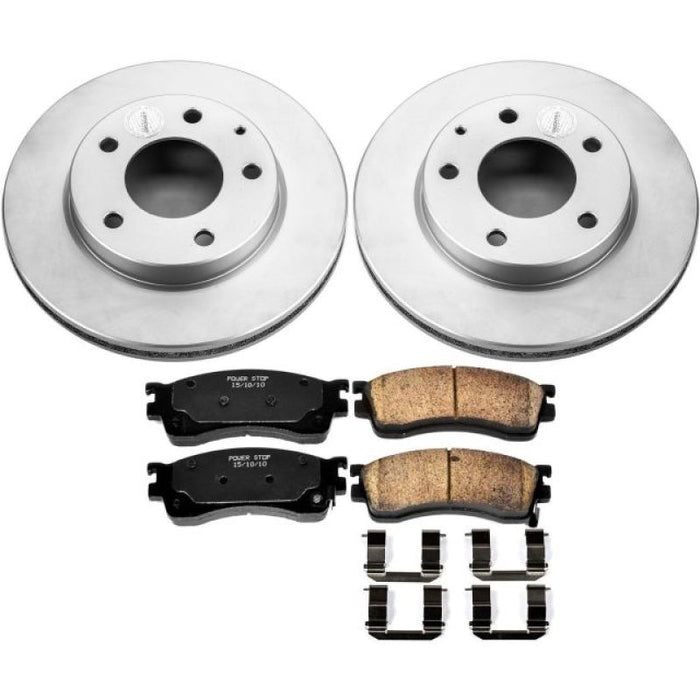 Kit de freins à revêtement Geomet Power Stop 01-03 pour Mazda Protege Z17 Evolution