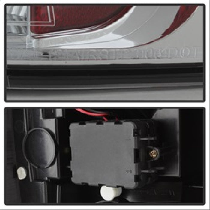 Feux arrière à LED Spyder Chevy Suburban/GMC Yukon/Yukon Denali 07-14 Rouge transparent ALT-YD-CSUB07-LED-RC