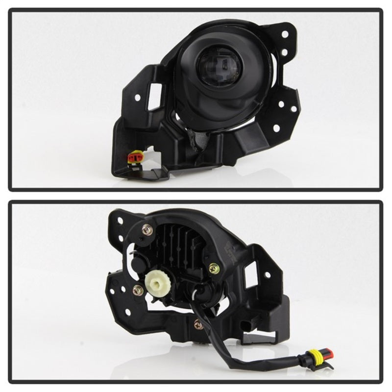 Feu antibrouillard à LED de style OEM Spyder 17-18 avec interrupteur - Transparent (FL-MM32017-LED-C)