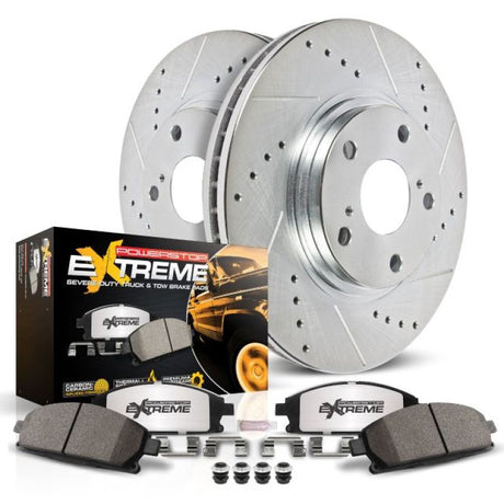 Kit de freins arrière Power Stop 04-06 pour camion et remorquage Ford E-150 Z36