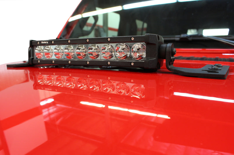 Support d'éclairage Go Rhino 18-20 Jeep Wrangler JL/JLU/Gladiator JT - 10 po à une rangée