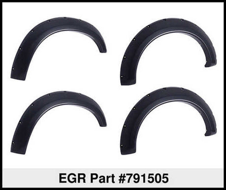 Élargisseurs d'ailes boulonnés EGR 07-13 pour Chev Silverado 6-8 pieds - Ensemble - Mat
